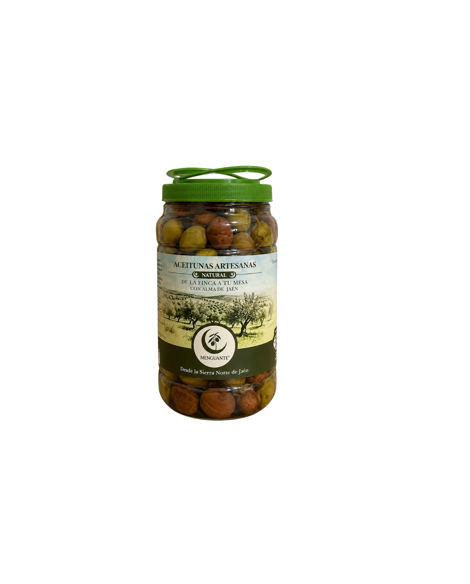 Aceitunas artesanas aliño tradicional machacadas variedad Hojiblanca