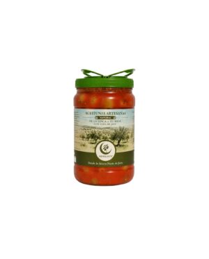 Aceitunas artesanas aliño en adobada rajadas variedad Hojiblanca