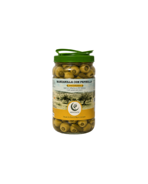 Aceitunas manzanilla con pepinillos